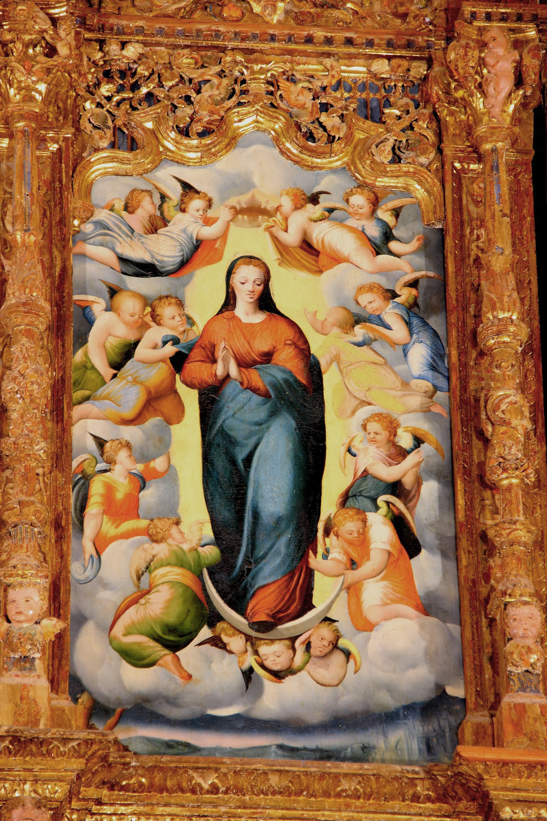 Pinturas Virgen Iglesia de Nuestra Señora Santa María del Castillo (Capilla funeraria)